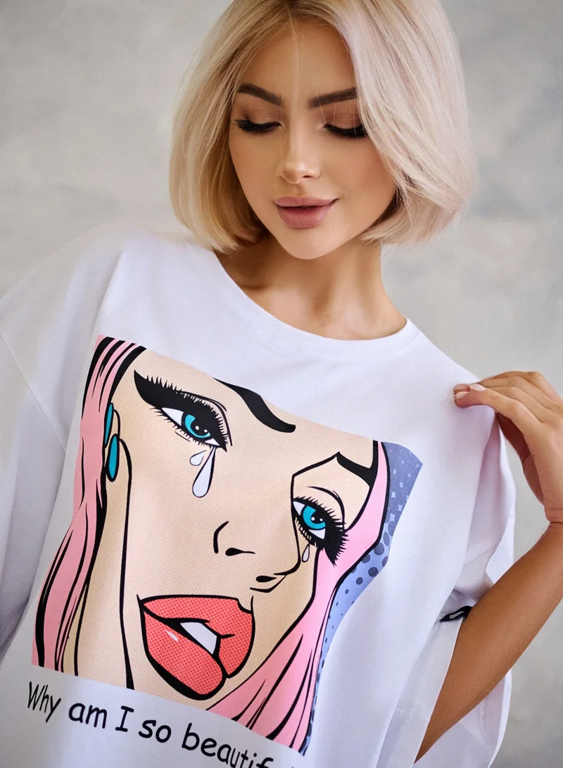 بونا فيدي تيشيرتات بونا فايد للنساء - بلوزات صيفية نسائية - تيشيرت مريح بأكمام قصيرة